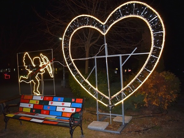 Разград с кът за Деня на влюбените