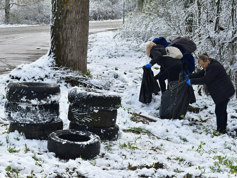 Почистиха гората до разклона за Балкански